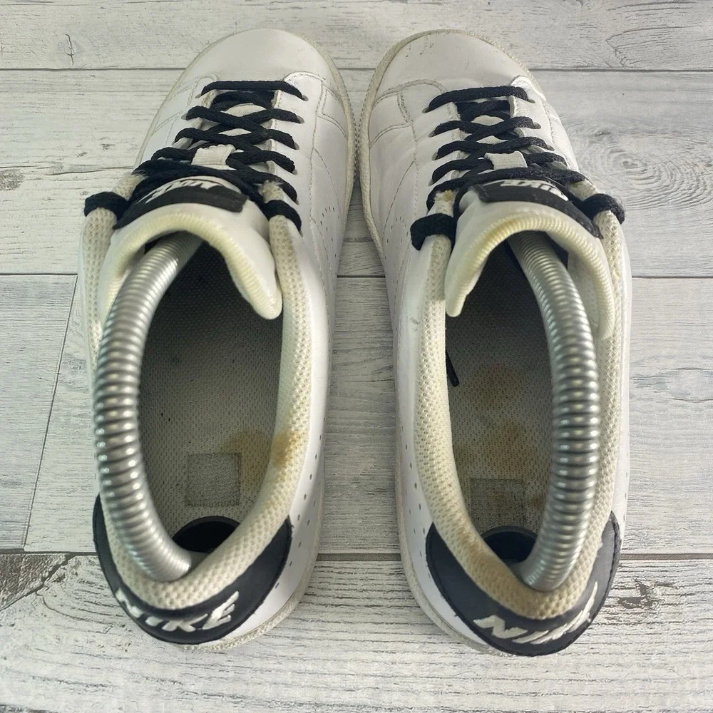 Nike Sneakers Kids 4.5Y White Leather Classic Casual Tennis Shoes 834123-101
